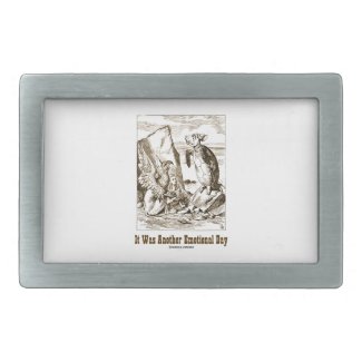 It Was Another Emotional Day (Alice Mock Turtle) Rectangular Belt Buckle