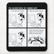 "It was the best of times" mousepad