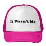 It Wasn't Me Trucker Hats