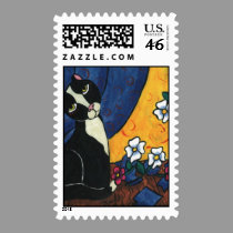 It Wasn't Me - Tuxedo Cat stamps