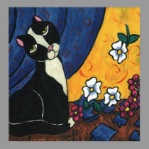 It Wasn't Me - Tuxedo Cat posters