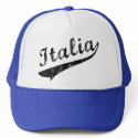 Italia Baseball Logo Retro Trucker Hat hat