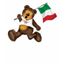Italia Flag Bear t-shirts