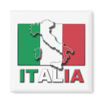 Italia Flag Land Fridge Magnet