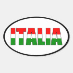 Italia-Flag of Italy Oval Sticker
