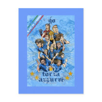 Italia Fora Azzurri gfits and shirts by Alejandro Postcards