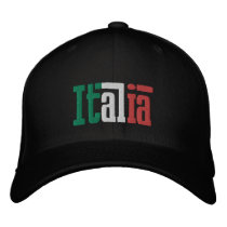 Italia Italian Cap lovers Italy Gifts embroidered hats