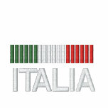 Italia Italy Embroidered zip Hoodie