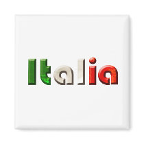 Italia logo gifts for Italians and Italy lovers magnets by Funkart Italia logo gifts for Italians and Italy lovers magnets