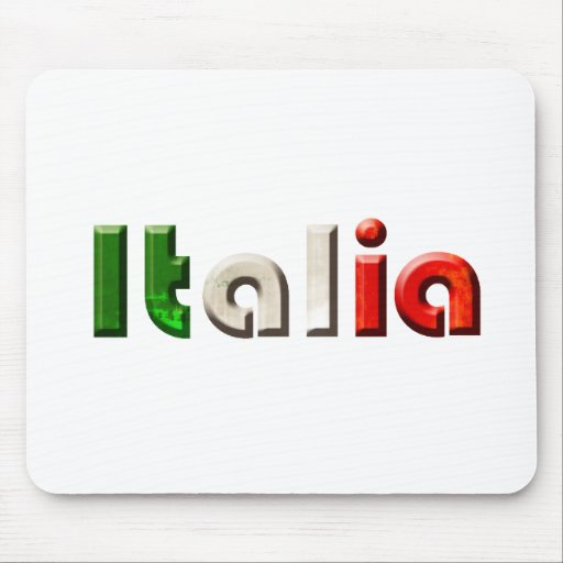 Italia logo gifts for Italians and Italy lovers Mouse Pads