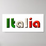 Italia logo gifts for Italians and Italy lovers posters