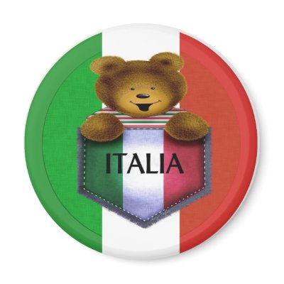 Italia Pocket Bear Refrigerator Magnet by nextstopitaly