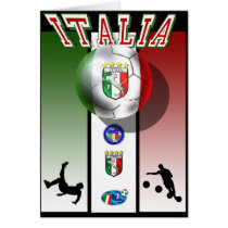 Italia poster artwork for calcio lovers globally cards
