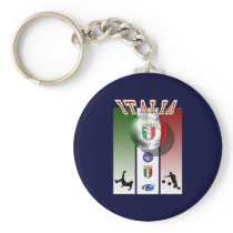 Italia poster artwork for calcio lovers globally keychains