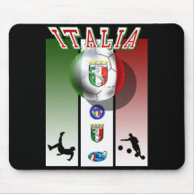 Italia poster artwork for calcio lovers globally mousepad