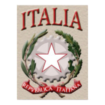 Italia Poster Print by Italiantshirt Italia Poster Print