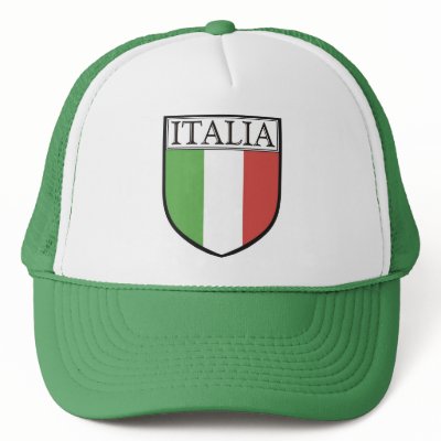 Italia Shield Hat / Italy Flag Cap by heraldics