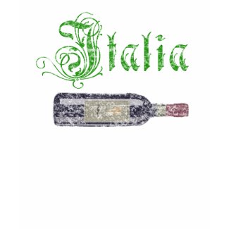Italia Wine Bottle Womens Vintage Hoodie Shirt shirt