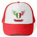 Italia Winged Vintage Flag Mesh Hats