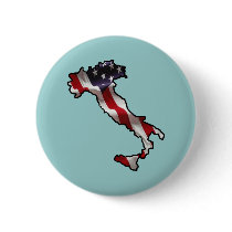 Italian American Flag Button
