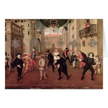 Italian and French Comedians Greeting Cards