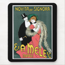 Italian Art Nouveau Fashion Ad mousepads