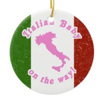 Italian Baby on the Way Ornament ornaments