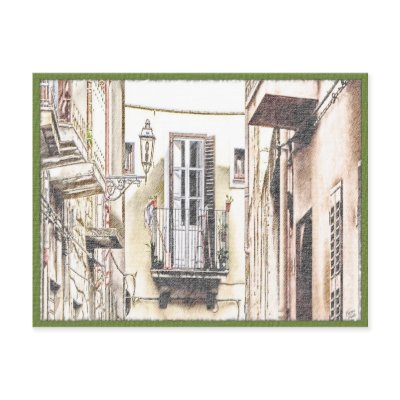 Italian Balcony Postcard by nextstopitaly