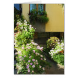 Italian Balcony with flowers Cards
