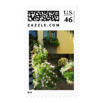 Italian Balcony with flowers postage by foreverspring Italian Balcony with flowers postage