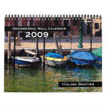 Italian Boaties Wall Calendar