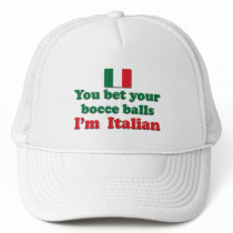 Italian Bocce Balls Mesh Hats