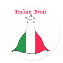 Italian Bride stickers