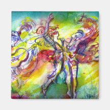 ITALIAN CARNIVAL / Dance,Music,Theater Refrigerator Magnet