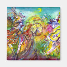 ITALIAN CARNIVAL / Dance,Music,Theater Fridge Magnets