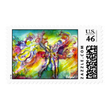 ITALIAN CARNIVAL / Dance,Music,Theater Stamp