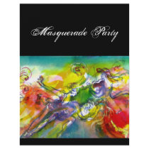 ITALIAN CARNIVAL Masquerade Ball,Dance and Music Full Color Flyer