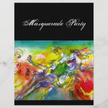 ITALIAN CARNIVAL Masquerade Ball,Dance and Music Full Color Flyer