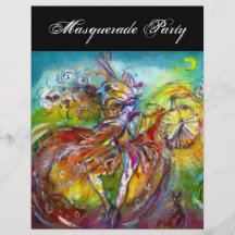 ITALIAN CARNIVAL Masquerade Ball,Dance and Music Flyer Design