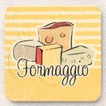 Italian Cheese Cork Coaster