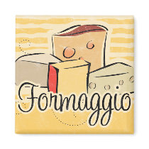 Italian Cheese Kitchen Magnet