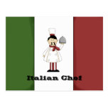 Italian Chef #4 Recipe Card Postcard