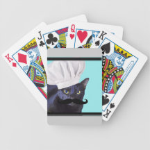 Italian Chef, Black Cat Card Deck