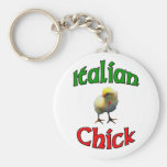 Italian Chick with Horn Keychains