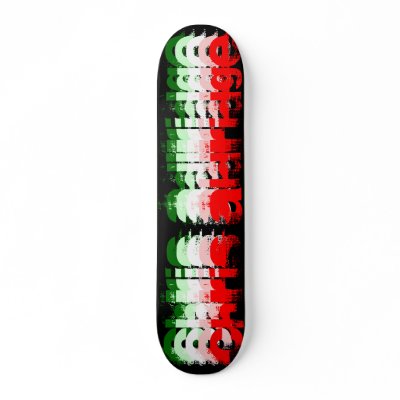 Italian chris ADLRIDGE, Skate Deck by artbychrisaldridge