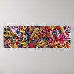 Italian Coloured Pasta Shapes (4) Posters