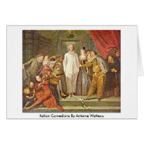 Italian Comedians By Antoine Watteau cards