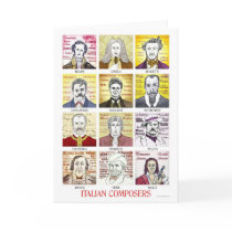 Italian Composers greetings card