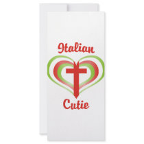 Italian Cutie rack cards by EthnoShirts Italian Cutie rack cards