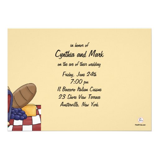 Italian Dinner Invitation